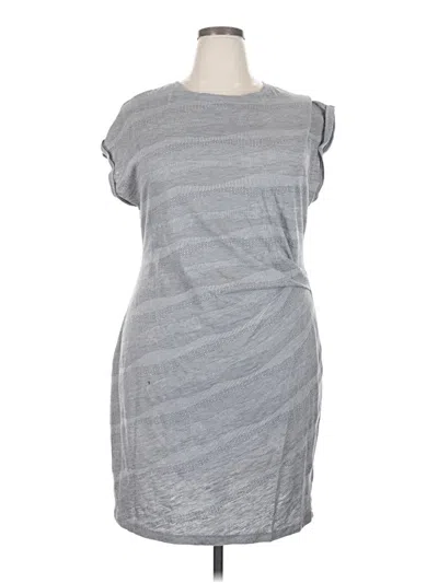 Pre-owned Time And Tru Casual Dress In Gray