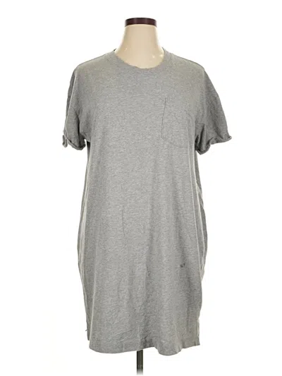 Pre-owned Time And Tru Casual Dress In Gray