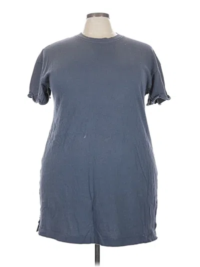 Pre-owned Time And Tru Casual Dress In Gray