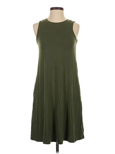 Pre-owned Time And Tru Casual Dress In Green
