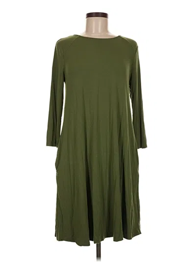 Pre-owned Time And Tru Casual Dress In Green