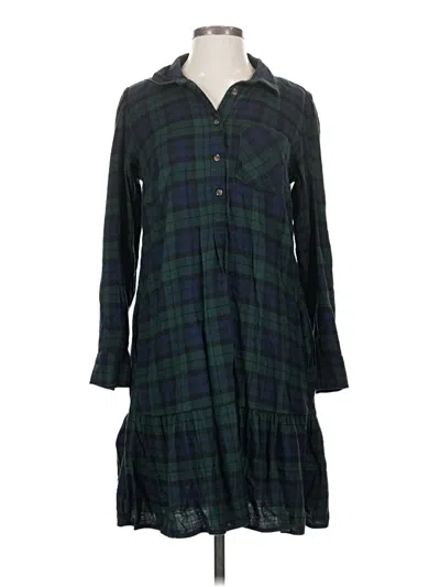 Pre-owned Time And Tru Casual Dress In Green