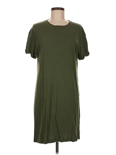 Pre-owned Time And Tru Casual Dress In Green