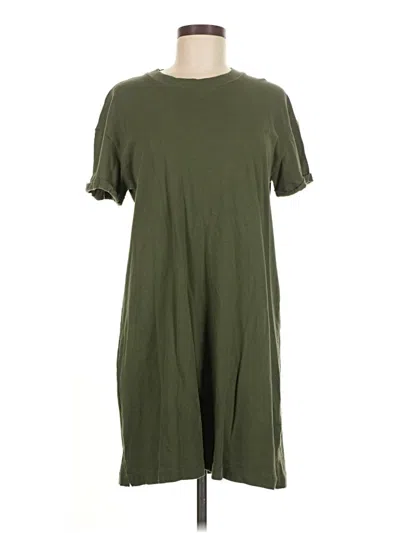 Pre-owned Time And Tru Casual Dress In Green