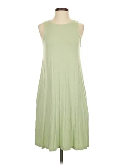 Pre-owned Time And Tru Casual Dress In Green
