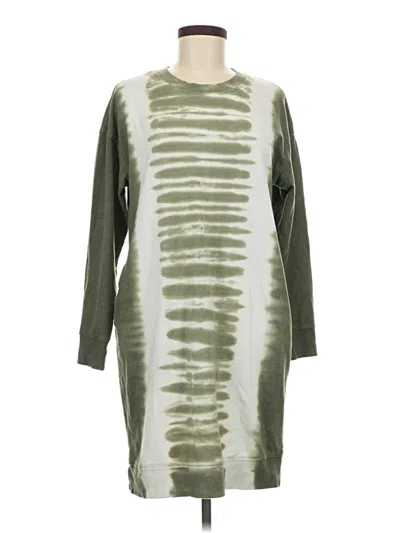 Pre-owned Time And Tru Casual Dress In Green
