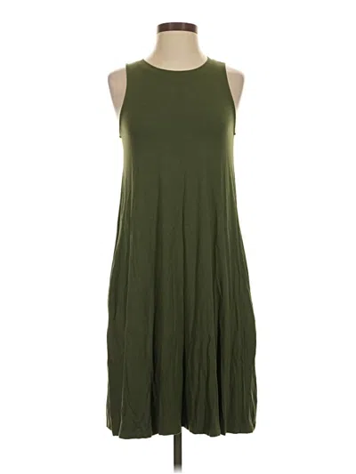 Pre-owned Time And Tru Casual Dress In Green