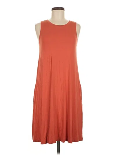 Pre-owned Time And Tru Casual Dress In Orange