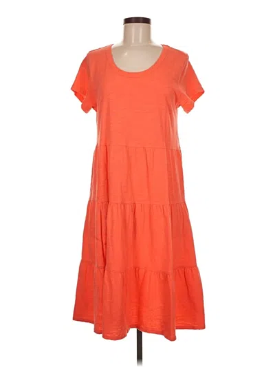 Pre-owned Time And Tru Casual Dress In Orange