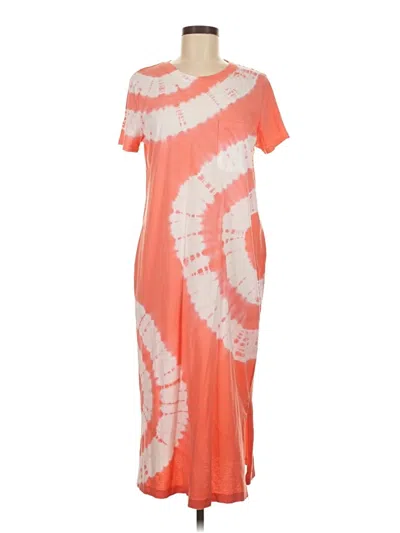 Pre-owned Time And Tru Casual Dress In Orange