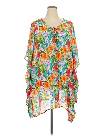 Pre-owned Time And Tru Casual Dress In Orange
