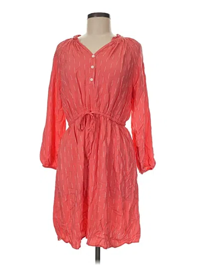 Pre-owned Time And Tru Casual Dress In Orange