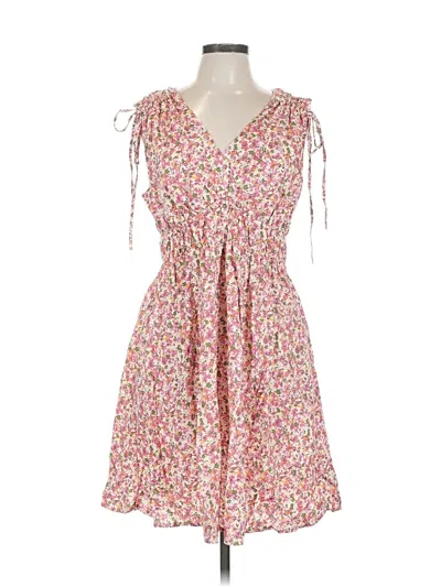 Pre-owned Time And Tru Casual Dress In Pink
