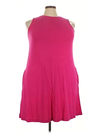 Pre-owned Time And Tru Casual Dress In Pink