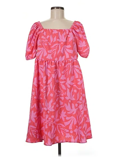 Pre-owned Time And Tru Casual Dress In Pink