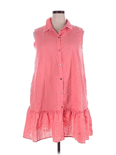 Pre-owned Time And Tru Casual Dress In Pink
