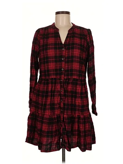 Pre-owned Time And Tru Casual Dress In Red