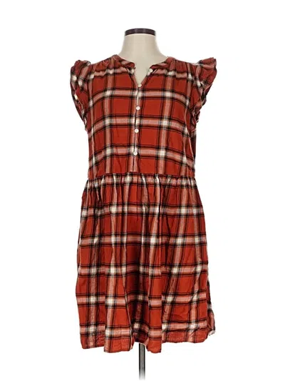 Pre-owned Time And Tru Casual Dress In Red