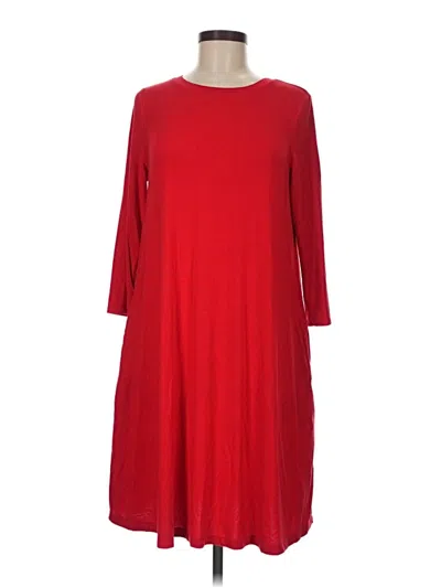 Pre-owned Time And Tru Casual Dress In Red