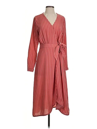 Pre-owned Time And Tru Casual Dress In Red