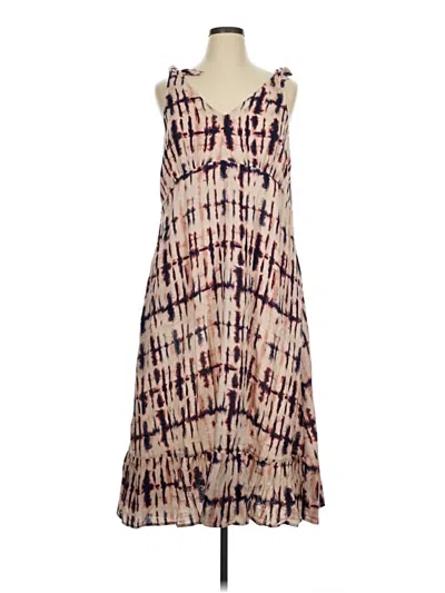 Pre-owned Time And Tru Casual Dress In Tan