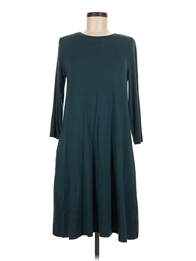 Pre-owned Time And Tru Casual Dress In Teal