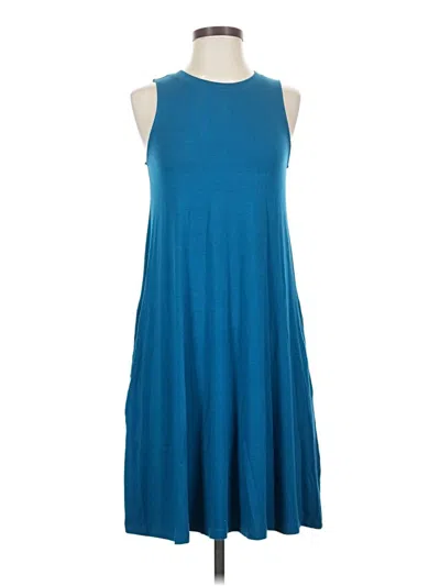 Pre-owned Time And Tru Casual Dress In Teal