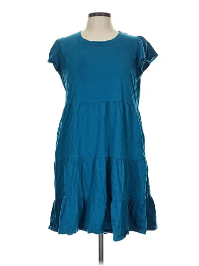 Pre-owned Time And Tru Casual Dress In Teal