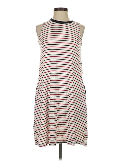 Pre-owned Time And Tru Casual Dress In White