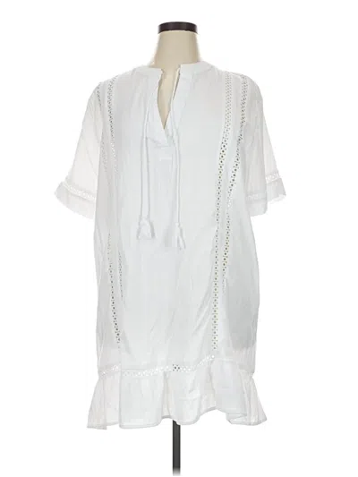Pre-owned Time And Tru Casual Dress In White