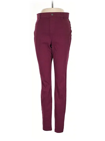 Pre-owned Time And Tru Casual Pants In Burgundy