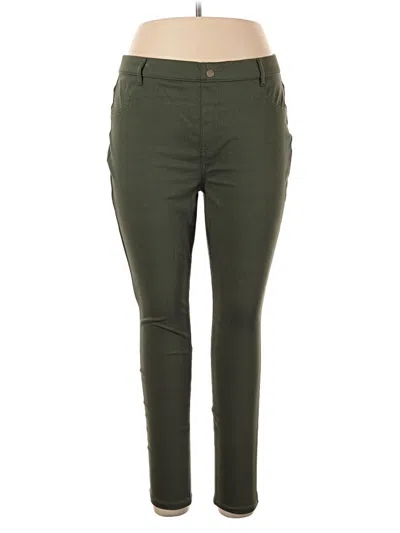 Pre-owned Time And Tru Casual Pants In Green