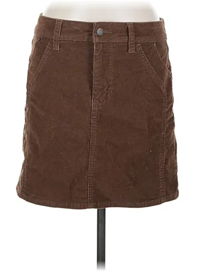 Pre-owned Time And Tru Casual Skirt In Brown
