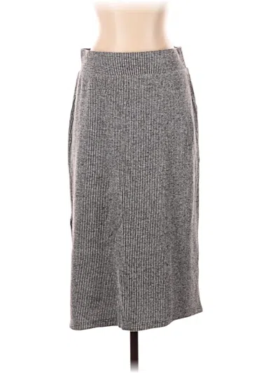 Pre-owned Time And Tru Casual Skirt In Gray