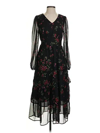 Pre-owned Time And Tru Cocktail Dress In Black