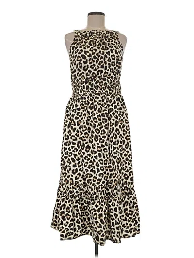 Pre-owned Time And Tru Cocktail Dress In Brown