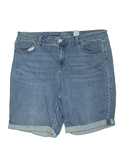 Pre-owned Time And Tru Denim Shorts In Blue