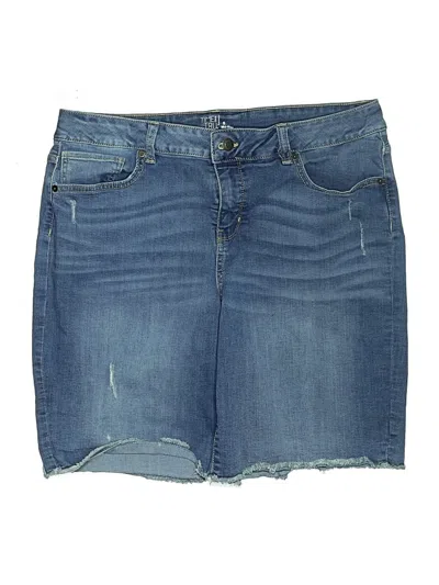 Pre-owned Time And Tru Denim Shorts In Blue