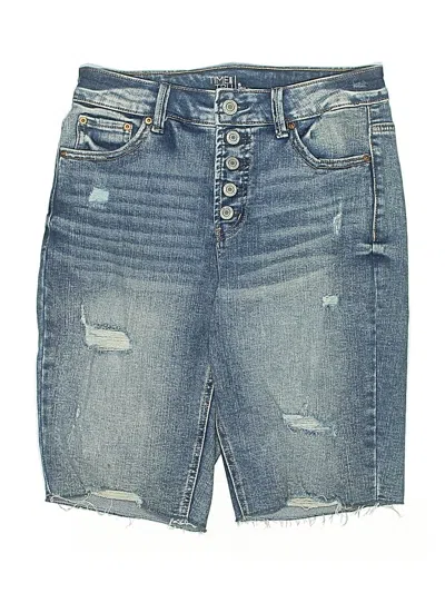 Pre-owned Time And Tru Denim Shorts In Blue