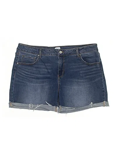 Pre-owned Time And Tru Denim Shorts In Blue