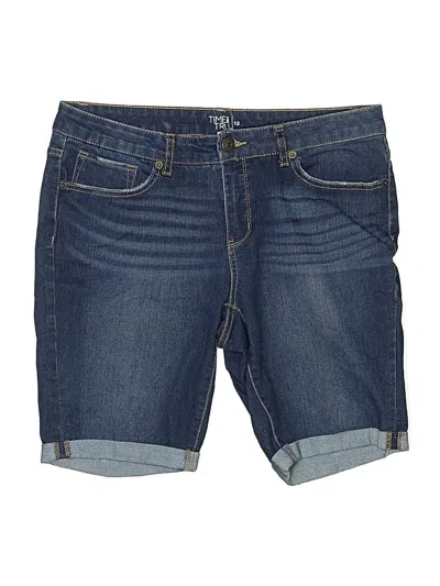 Pre-owned Time And Tru Denim Shorts In Blue