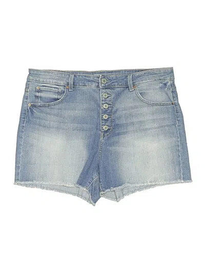 Pre-owned Time And Tru Denim Shorts In Blue