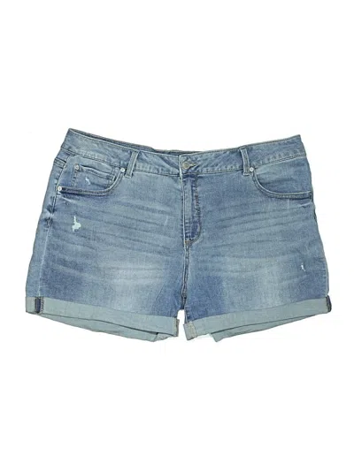 Pre-owned Time And Tru Denim Shorts In Blue