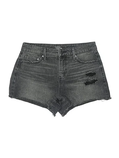 Pre-owned Time And Tru Denim Shorts In Gray