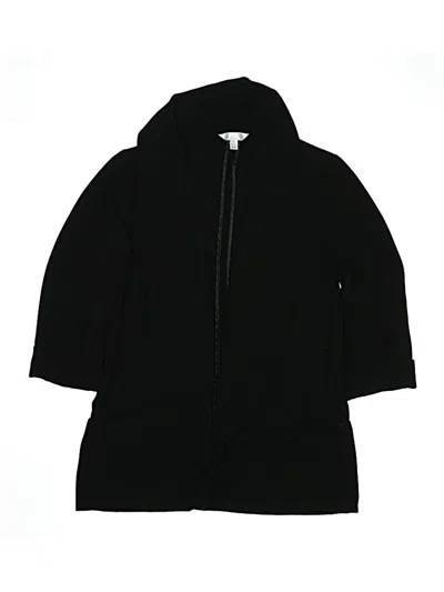 Pre-owned Time And Tru Faux Fur Jacket In Black