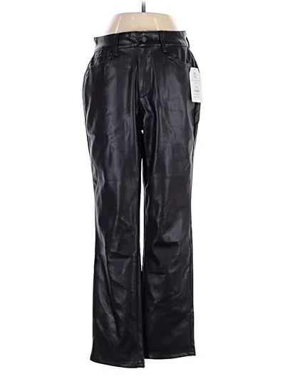 Pre-owned Time And Tru Faux Leather Pants In Black