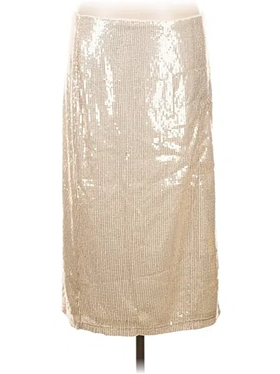 Pre-owned Time And Tru Formal Skirt In Gold