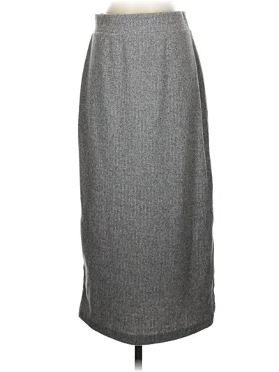 Pre-owned Time And Tru Formal Skirt In Gray