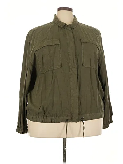 Pre-owned Time And Tru Jacket In Green