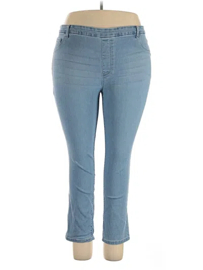 Pre-owned Time And Tru Jeggings In Blue